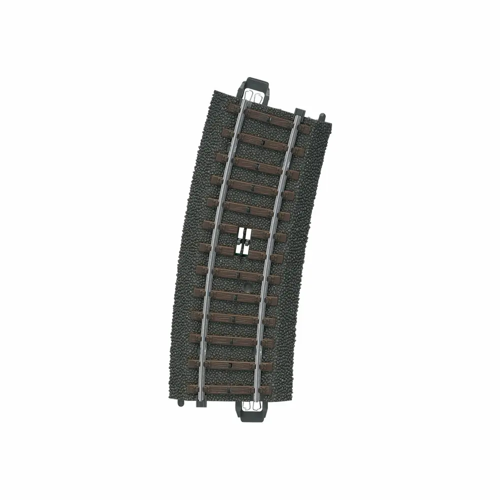 Rail courbe ballasté de commutation R1 360 mm 15° code 83 voie C - Märklin 24194 - HO 1/87 - 3R