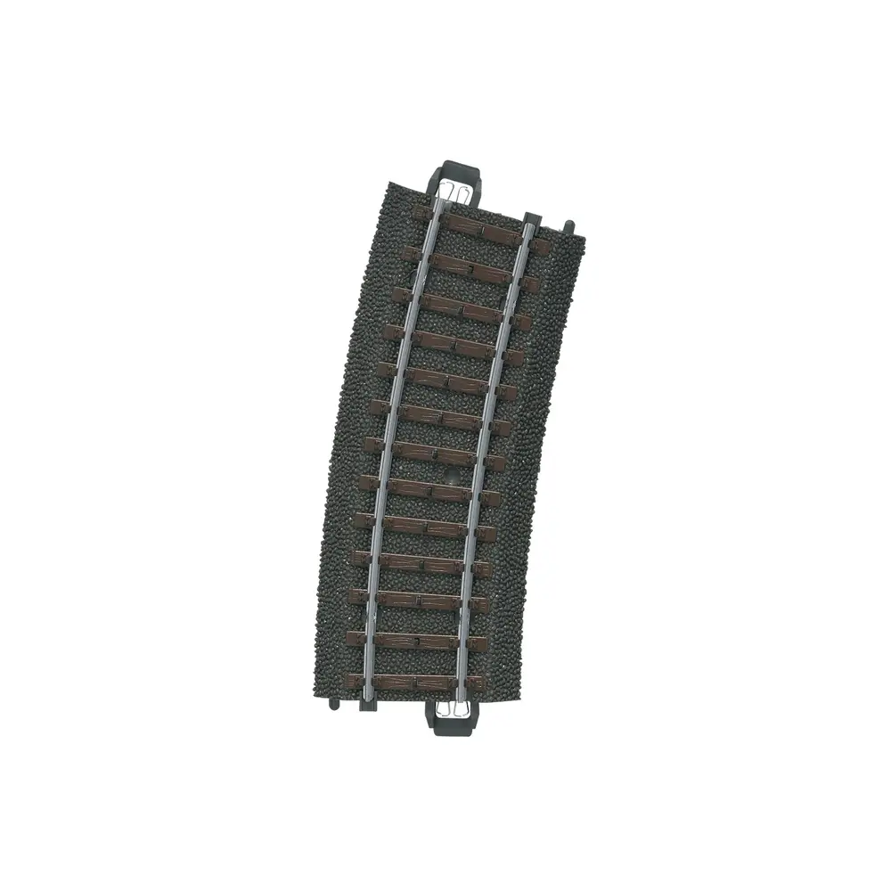 Rail courbe ballasté R1 360 mm 15° code 83 voie C - Märklin 24115 - HO 1/87 - 3R
