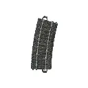 Rail courbe ballasté - Marklin 24115 - HO 1/87 - Code 83 - Voie C - Angle 15° - Rayon 360mm - 3R