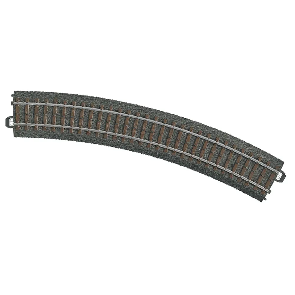Rail courbe ballasté - Marklin 24230 - HO 1/87 - Code 83 - Voie C - Angle 30° - Rayon 437,5mm - 3R