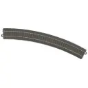 Rail courbe ballasté R4 579,3 mm 30° code 83 voie C - Märklin 24430 - HO 1/87 - 3R