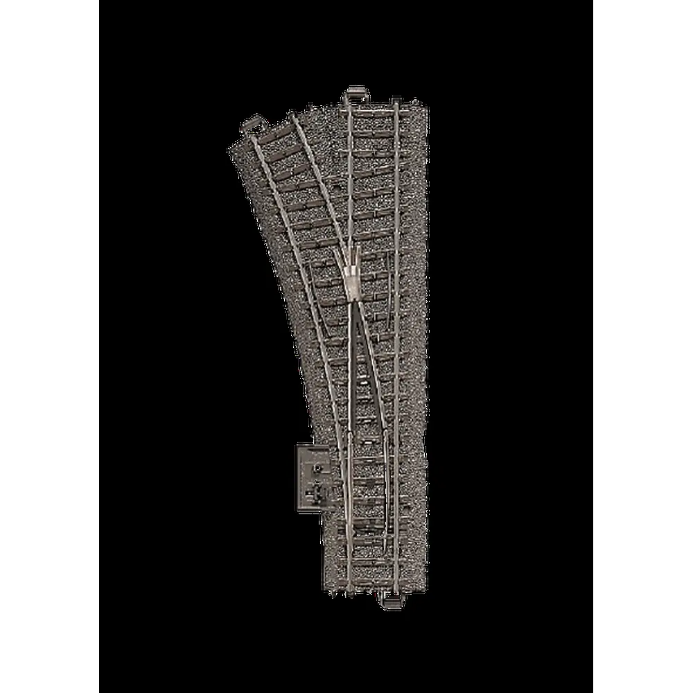 Aiguillage à gauche R2 24,3° Marklin 24611 - 188,3 mm - HO : 1/87 - Code 83 - Voie C