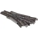 Aiguillage triple Ballasté - R2 437.5MM - 24,3° Marklin 24630 - 188,3 mm - HO 1/87ème - Code 83 - Voie C - 3R
