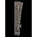 Aiguillage long à droite avec ballast - 12,1° - Marklin 24712 - 236,1 mm - HO : 1/87ème - Code 83 - Voie C