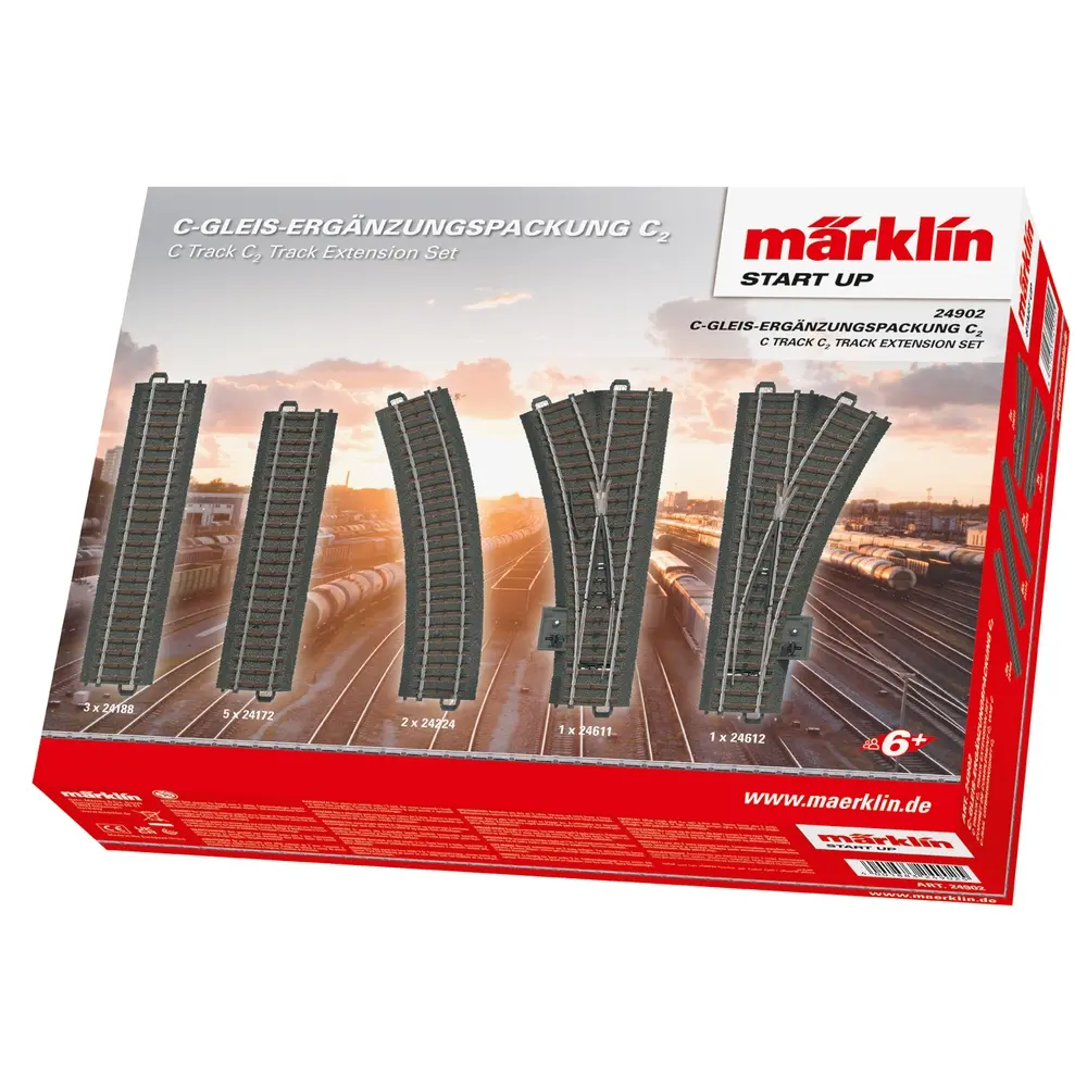 Coffret d'extension C2 - Marklin Start Up 24902 - HO 1/87 - Code 83 - Voie C - 3R