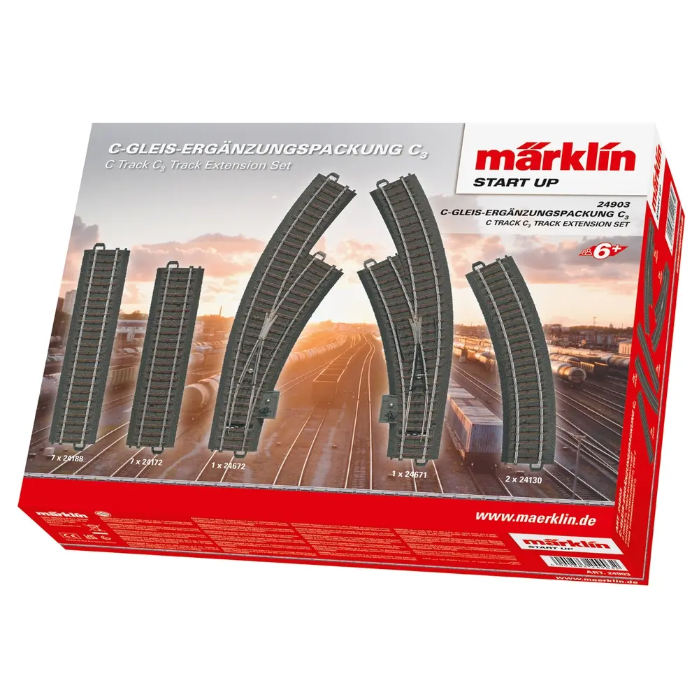 Coffret d'extension C3 - Marklin Start Up 24903 - HO 1/87 - Code 83 - Voie C - 3R