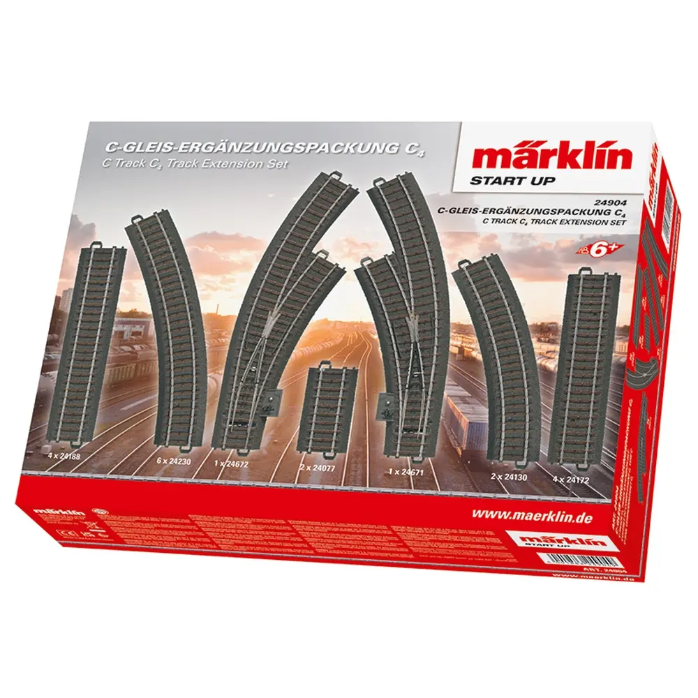 Coffret d'extension C4 - Marklin Start Up 24904 - HO 1/87 - Code 83 - Voie C - 3R