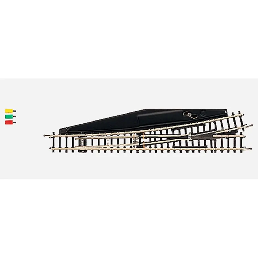 Aiguillage électromagnétique gauche longueur 110mm 13°