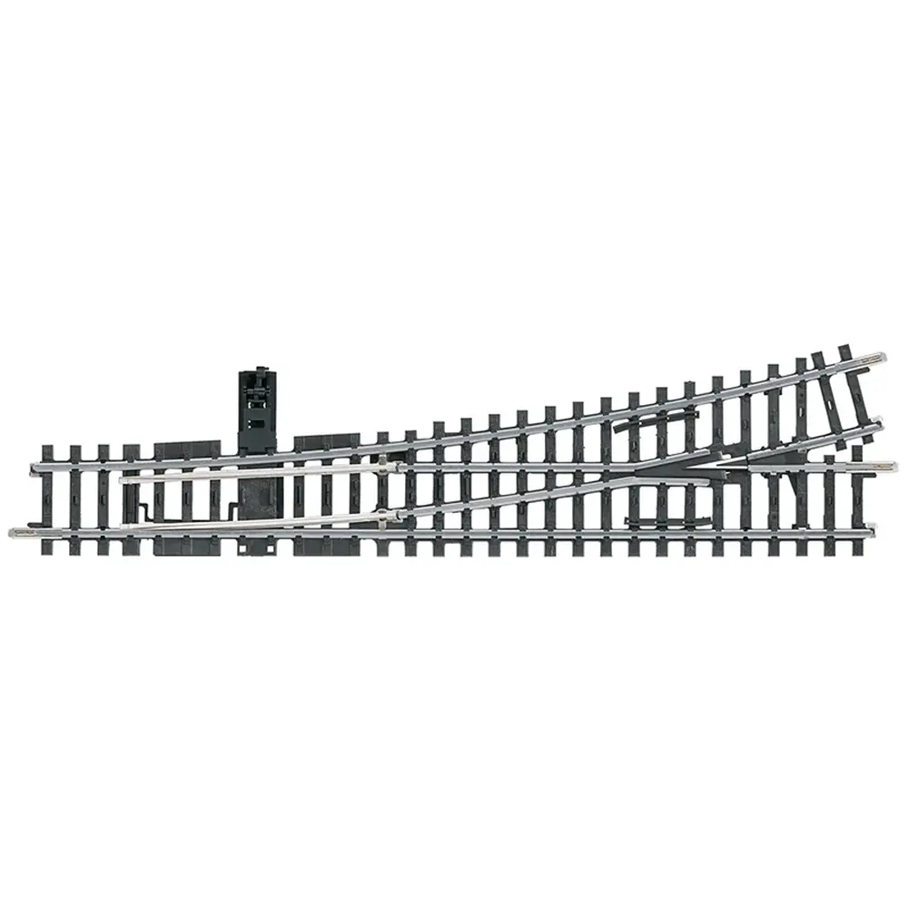 Aiguillage à gauche non ballasté - Marklin 22715 - HO 1/87 - Code 83 - Voie K - 3R