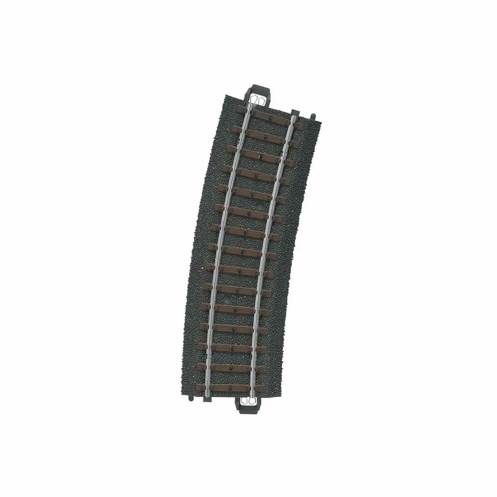 Rail courbe ballasté R2 437,5 mm 15° code 83 voie C - Märklin 24215 - HO 1/87 - 3R