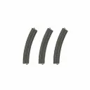 3 rails courbes ballastés R2 437,5 mm 30° code 83 voie C - Märklin 20230 - HO 1/87 - 3R