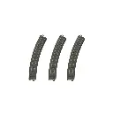 Coffret de 3 rails courbes ballastés R2 30° - Marklin 20230 - HO 1/87 - Code 83 - Voie C - 3R - Rayon 437.5 mm