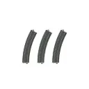 3 rails courbes ballastés R1 360 mm 30° code 83 voie C - Märklin 20130 - HO 1/87 - 3R