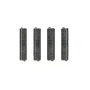 Coffret de 4 rails droits ballastés - Marklin 20172 - HO 1/87 - Code 83 - Voie C - 3R - Longueur 171.7 mm