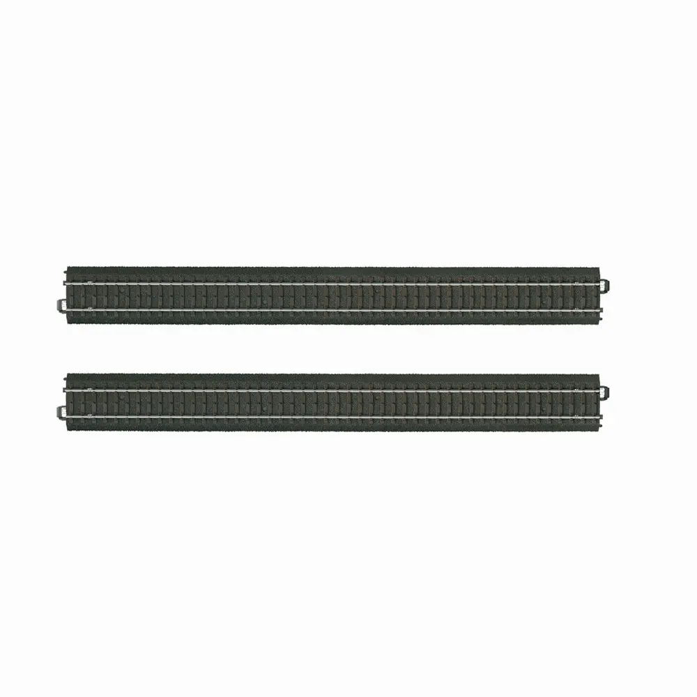 Coffret de 2 rails droits ballastés 360 mm code 83 voie C - Märklin 20360 - HO 1/87 - 3R
