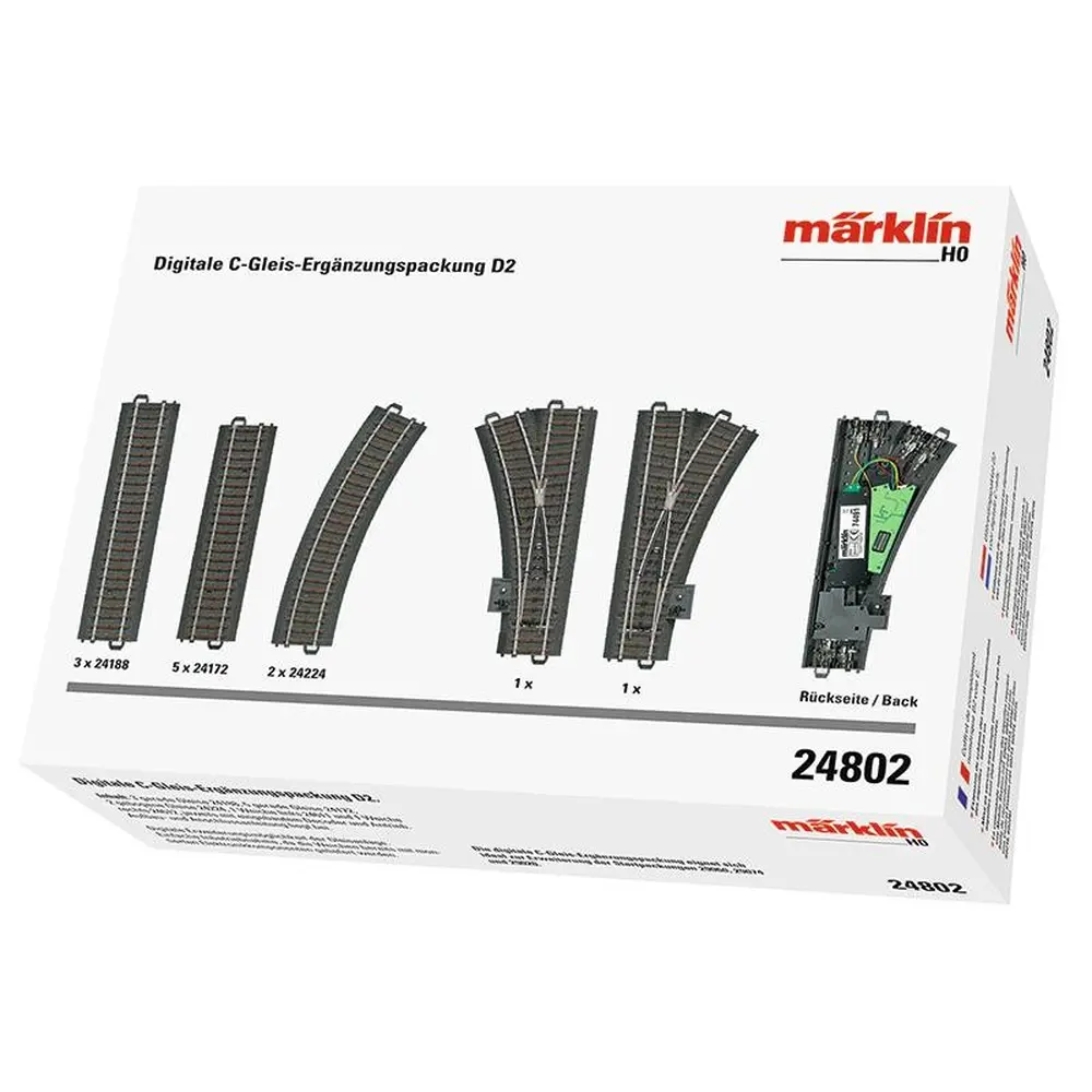 Set de voies complémentaire Marklin 24802 - HO 1/87 - Voie C - D2