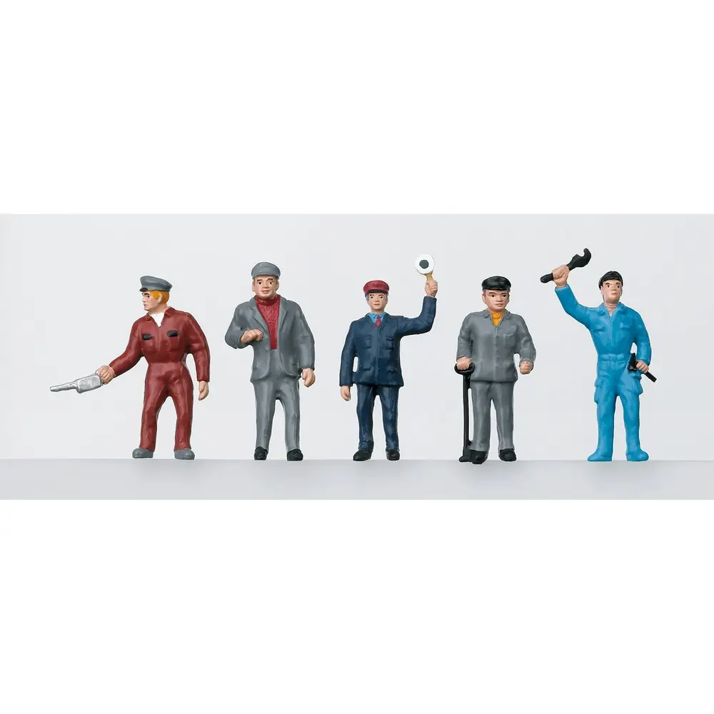 Set 3 personnages "Personnel ferroviaire" Marklin 56405 - I : 1/32 - EP III / IV