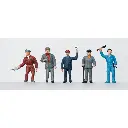 Set 3 personnages "Personnel ferroviaire" Marklin 56405 - I : 1/32 - EP III / IV