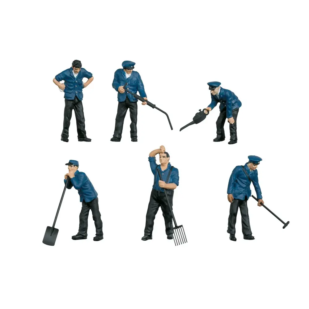 Set 3 personnages "Employés de dépôt" Marklin 56406 - I : 1/32 - EP III / IV