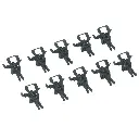 10 têtes d'attelage court - Hauteur tampons réduites MÄRKLIN 72010 - HO