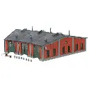 Rotonde pour 3 locomotives miniatures Marklin 72887 - HO 1/87 - 377 x 494 x 129 mm
