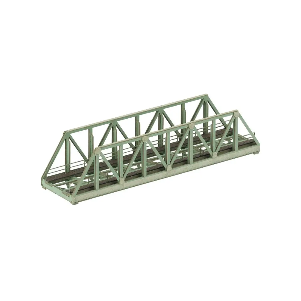 Pont en treillis à voie unique Marklin 89759 - Z 1:220 - aspect en acier