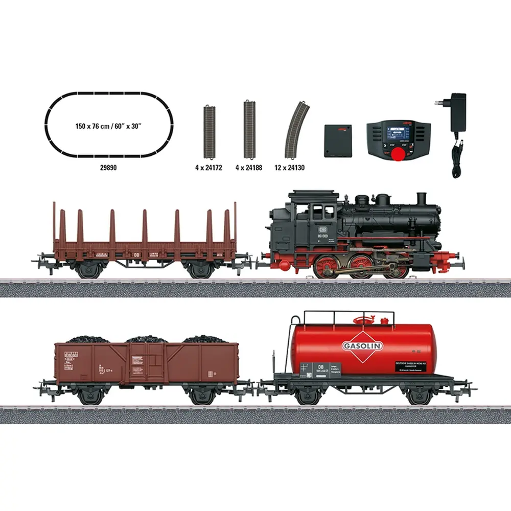Coffret de départ numérique Train marchandises avec BR 89.0 - Märklin 29890 - HO 1/87 - DB - Ep III - Digital - 3R