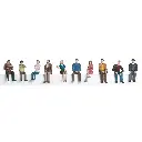 Set de 10 voyageurs assis - Märklin 56409 - I 1/32 - EP VI