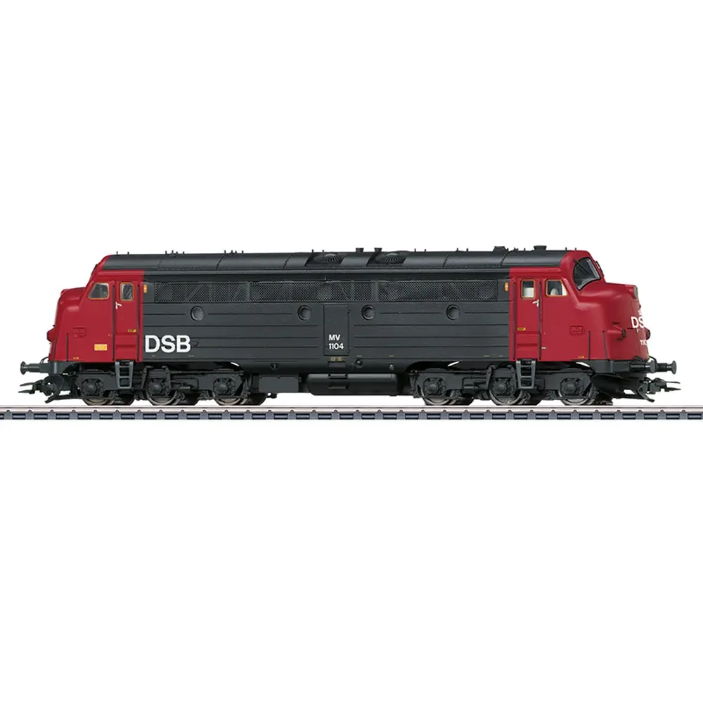 Locomotive diesel MV - Märklin 39688 - HO 1/87 - DSB - EP IV - 3R - DCC Son