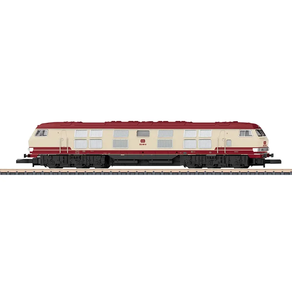 Locomotive diesel série 232 - Märklin 88322 - Z 1/220 - DB - EP IV - 2R - Analogique