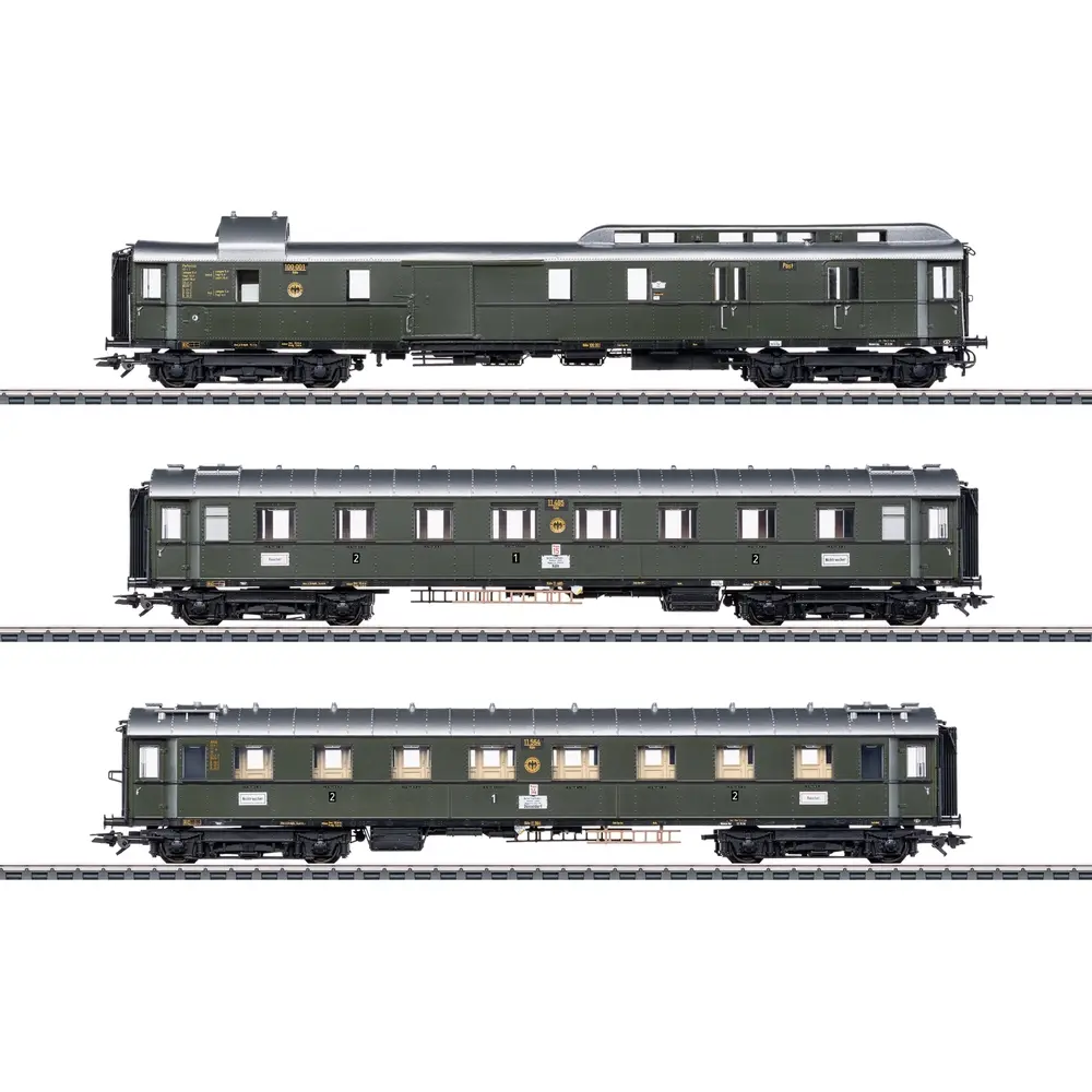 Coffret de voitures grandes lignes FD 226 pour la série 01 - Märklin 42490 - DRG - HO 1/87 - EP. II - 3R