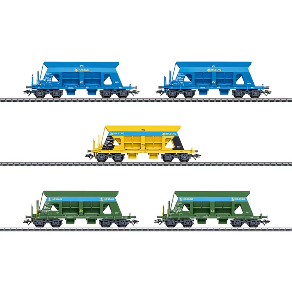 Coffret de wagons à déchargement automatique "HASTAG" - Märklin 46336 - HO 1/87 - EP VI - 3R