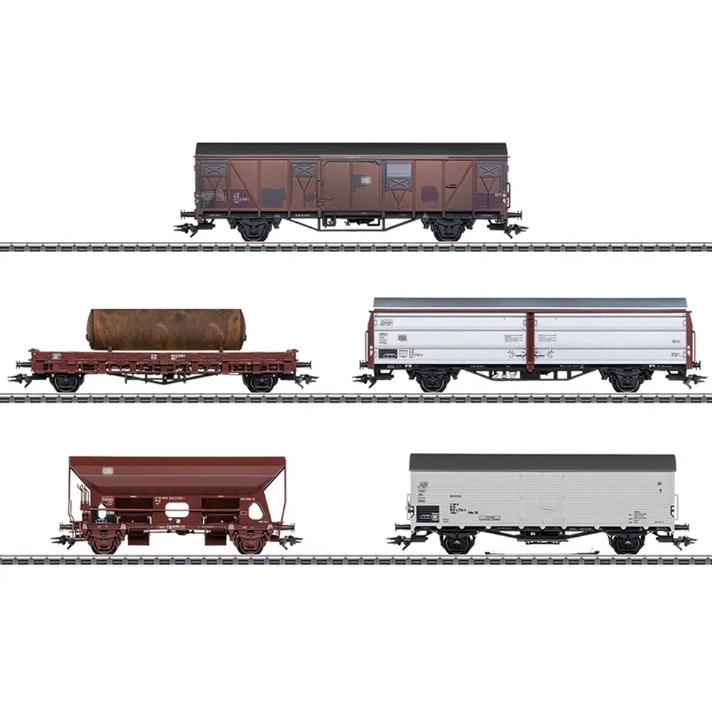 Coffret de wagons de marchandise pour série 193 - Märklin 47371 - HO 1/87 - DB - EP IV - 3R
