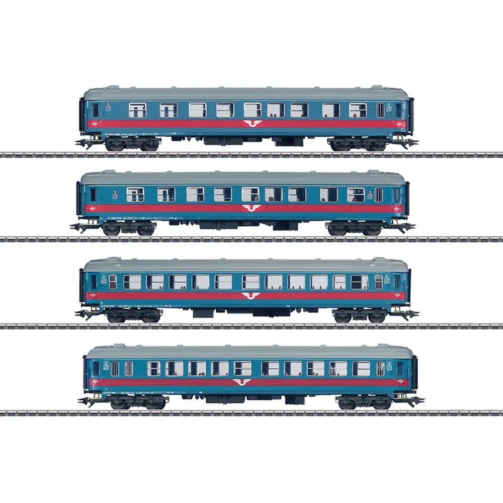 Coffret de voitures grandes lignes - Märklin 43789 - HO 1/87 - SJ - EP V - 3R