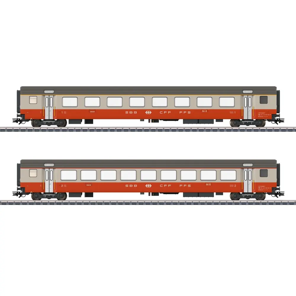 Coffret de voitures voyageurs Swiss Express - Märklin 42191 - SBB/CFF/FFS - HO 1/87 - EP. IV