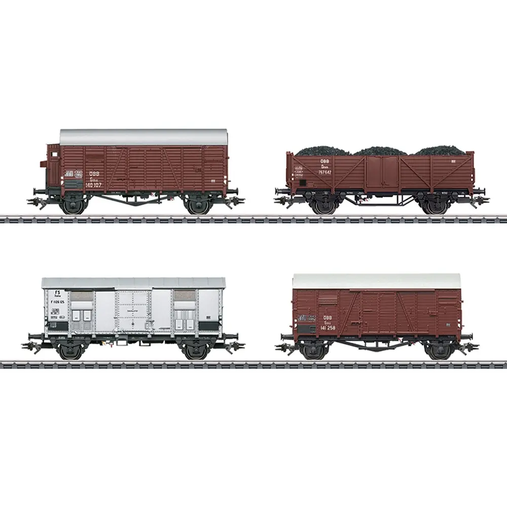 Coffret de wagons marchandises pour la locomotive à vapeur BR 52 - Märklin 46564 - BB - HO 1/87 - EP. III