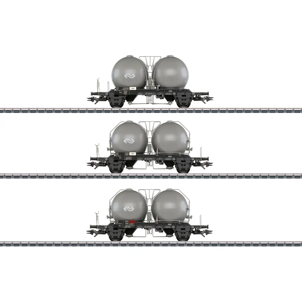 Coffret de wagons à cuves sphériques Uces et Ucs-y - Märklin 46632 - NS - HO 1/87 - EP. IV