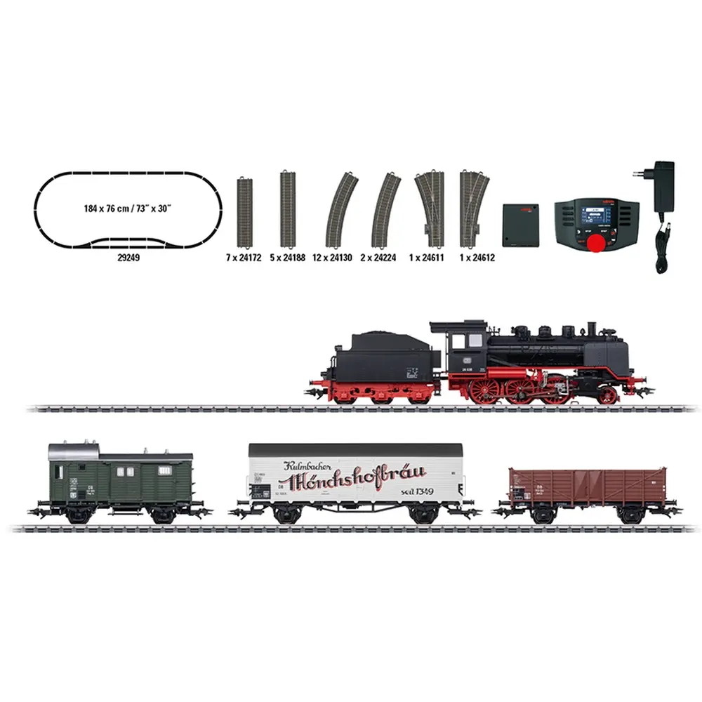 Coffret de départ numérique "Train marchandises de proximité avec BR 24" - Märklin 29249 - HO 1/87 - DB - Ep.III - Digital sound - 3R