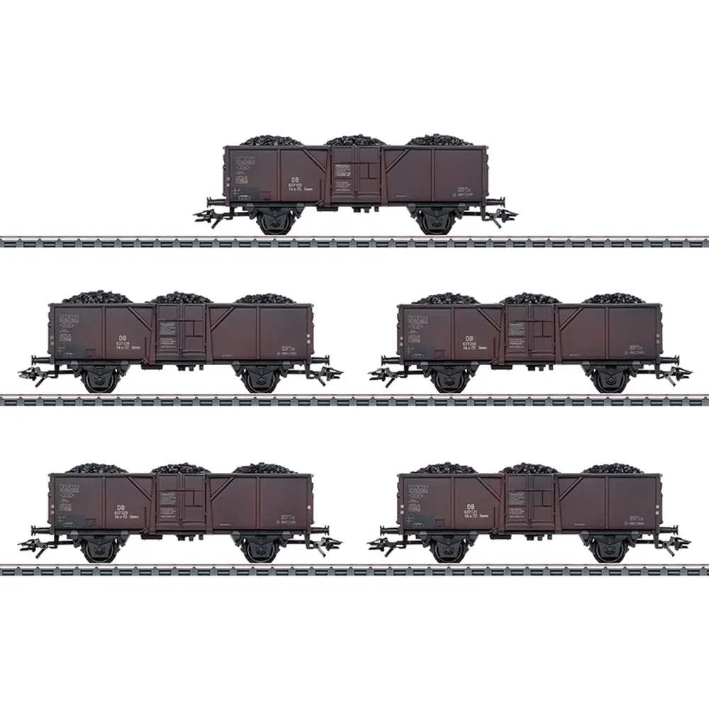 Coffret de wagons marchandises Fd-z-72 Ommv - Marklin 44311 - HO 1/87 - Ep.III - 3R