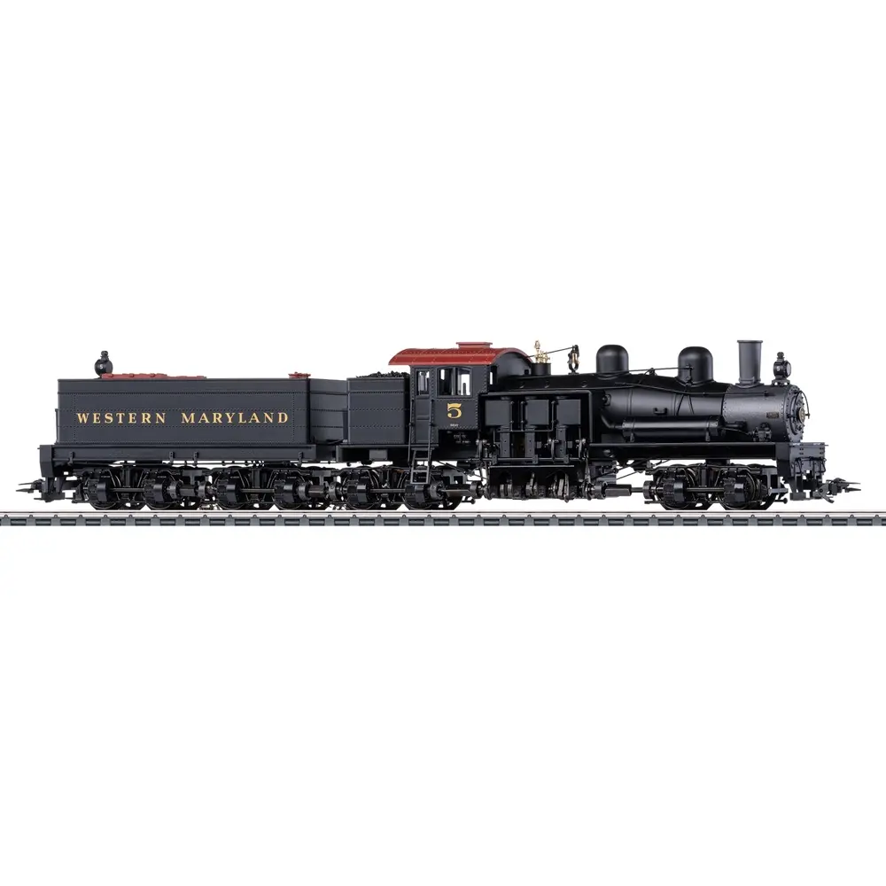 Locomotive à vapeur type Shay, N°5, Western Maryland, USA - Märklin 38700 - HO 1/87 - Ep II - Digital sound fumigène - 3R