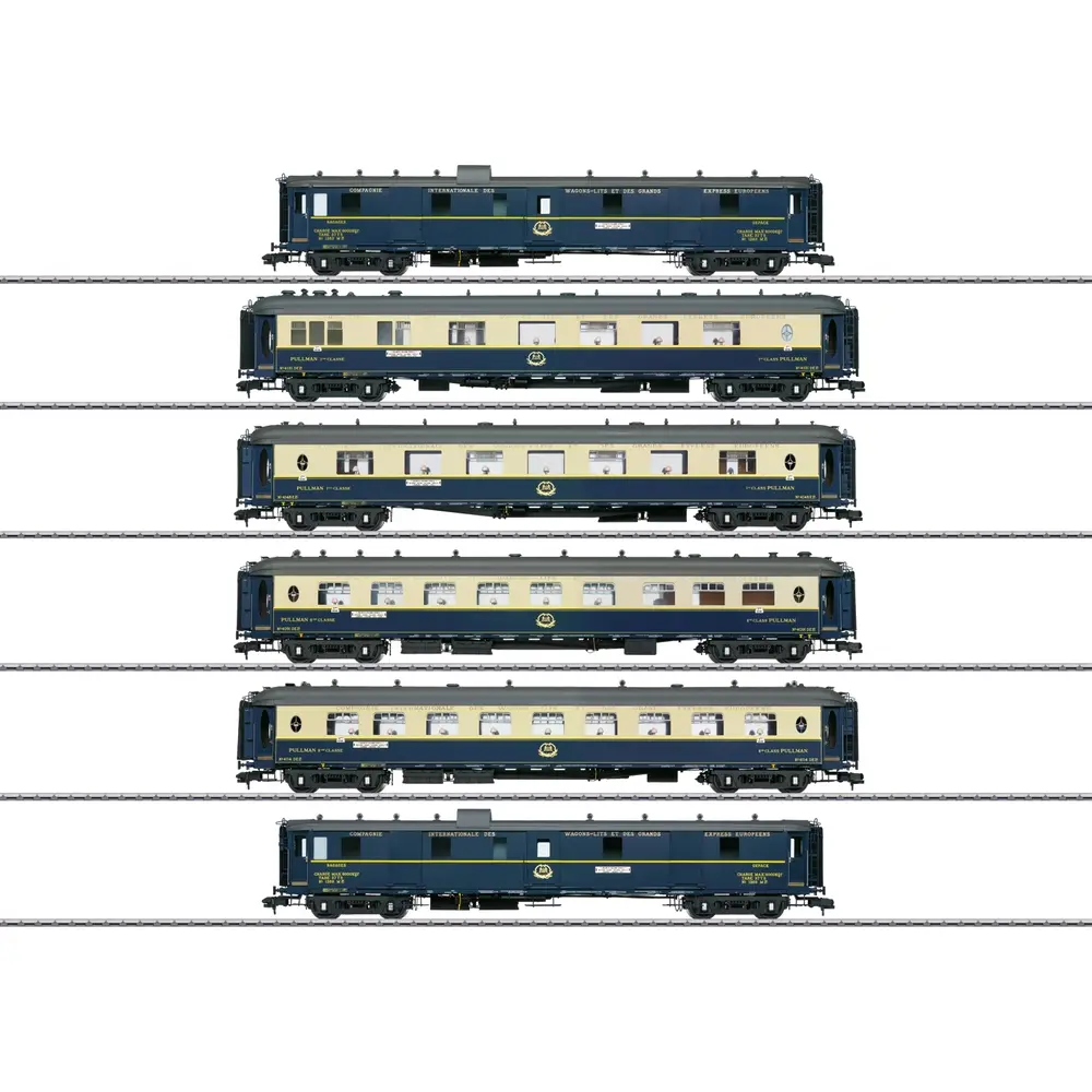 Coffret de 6 voitures Pullmann "Edelweiss" - Märklin 58000 - Echelle I 1/32 - CIWL - Ep. II