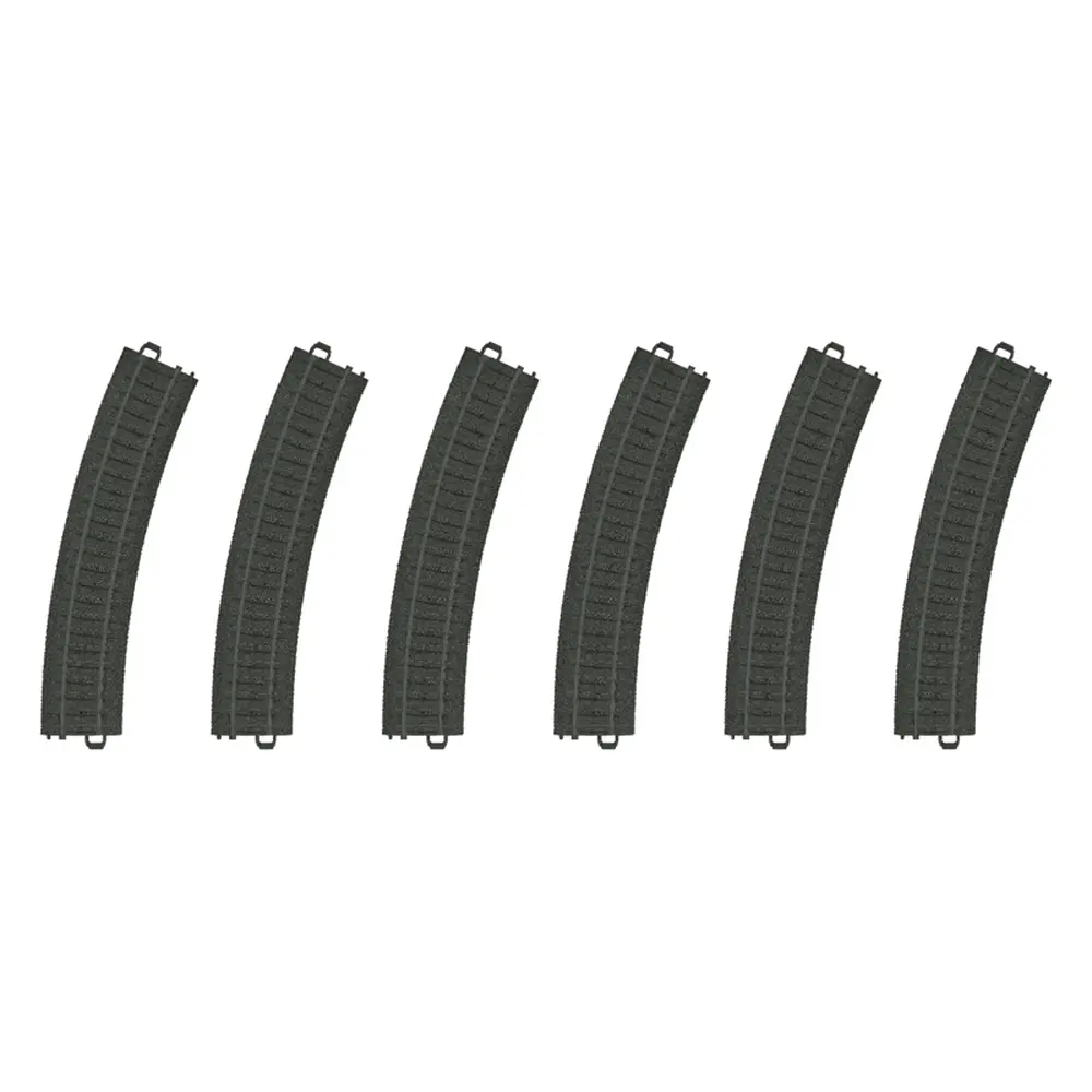 Lot de 6 éléments de voie courbe en plastique (R1) - Märklin my world 23130 - HO 1/87