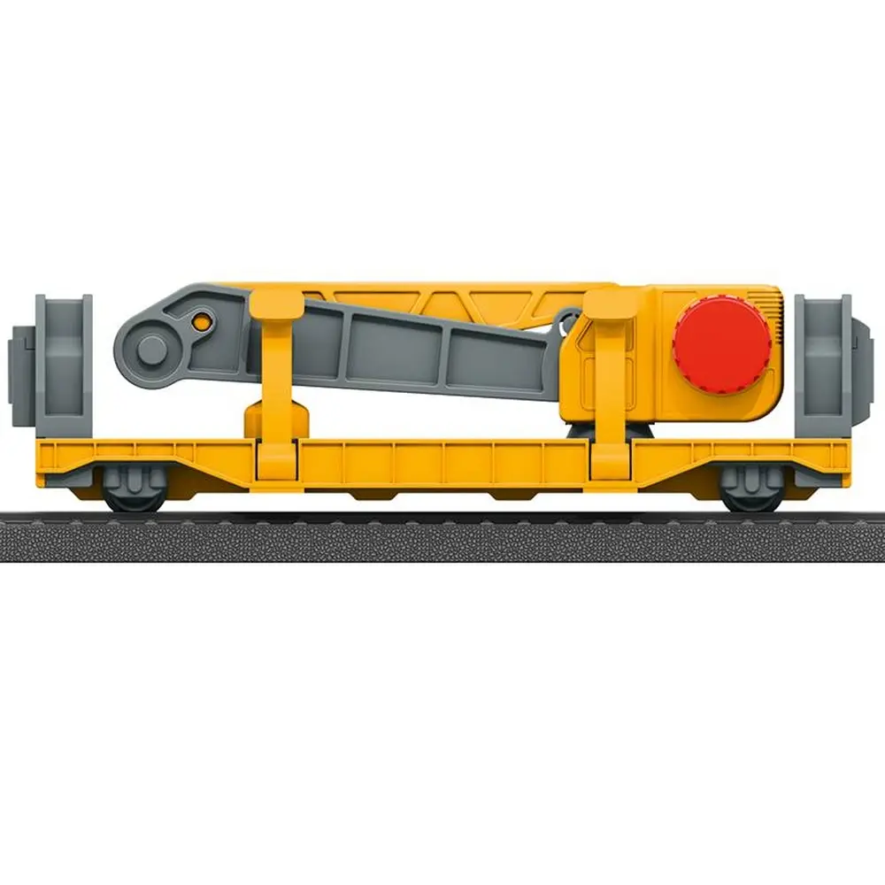Wagon-grue rotative avec manivelle manuelle et aimant livrée jaune - Märklin my world 44118 - HO 1/87