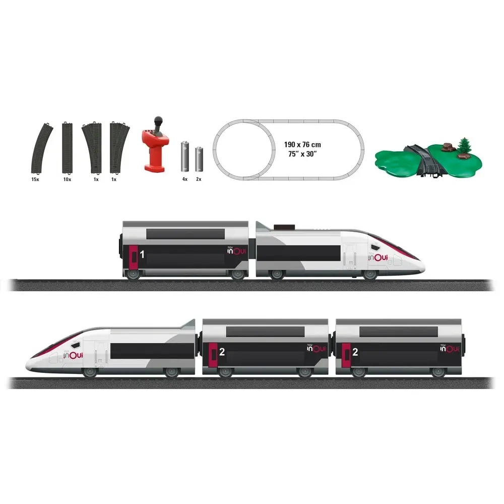 Coffret de départ "TGV Duplex / INOUI" - Märklin My World 29406 - HO 1/87 - SNCF - Digital sound - 2R