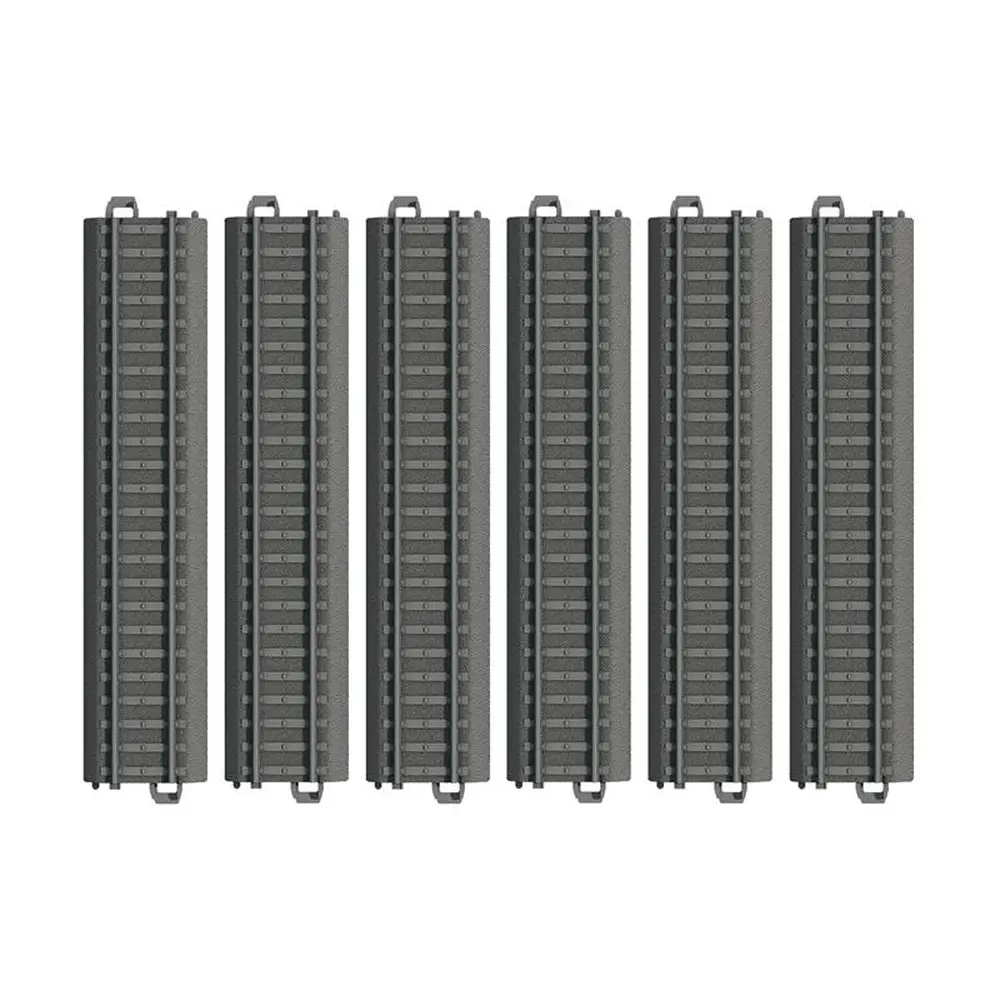 6 éléments de voie droite plastique 180 mm - Märklin my world 23180 - HO 1/87