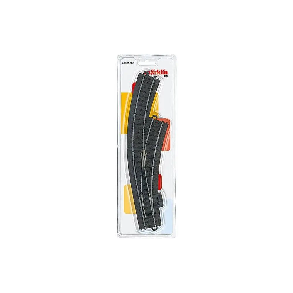Aiguillage Enroulé A Droite Pour Voie C - MARKLIN START UP - 20672 - R1 360mm - 30° - 77.5mm - HO 1/87EME - Code 83 - 3R