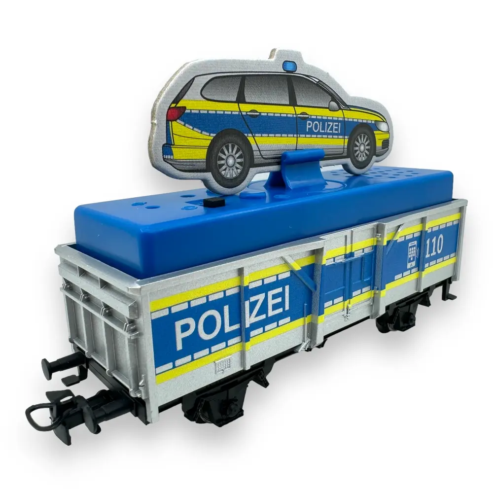 Wagon tombereau police - Märklin Start Up 47623 - HO 1/87 - DB - Ep VI - Sonore - 3R