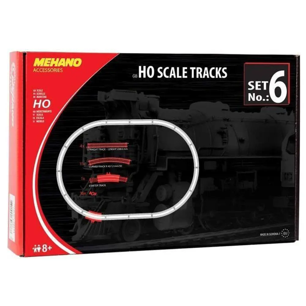Coffret de voie N°6 MEHANO F106 - HO 1 : 87 - Code 100