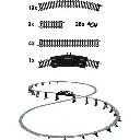 Coffret de rails droits & courbes N°4 code 100 - Mehano F104 - HO 1/87 - 2R