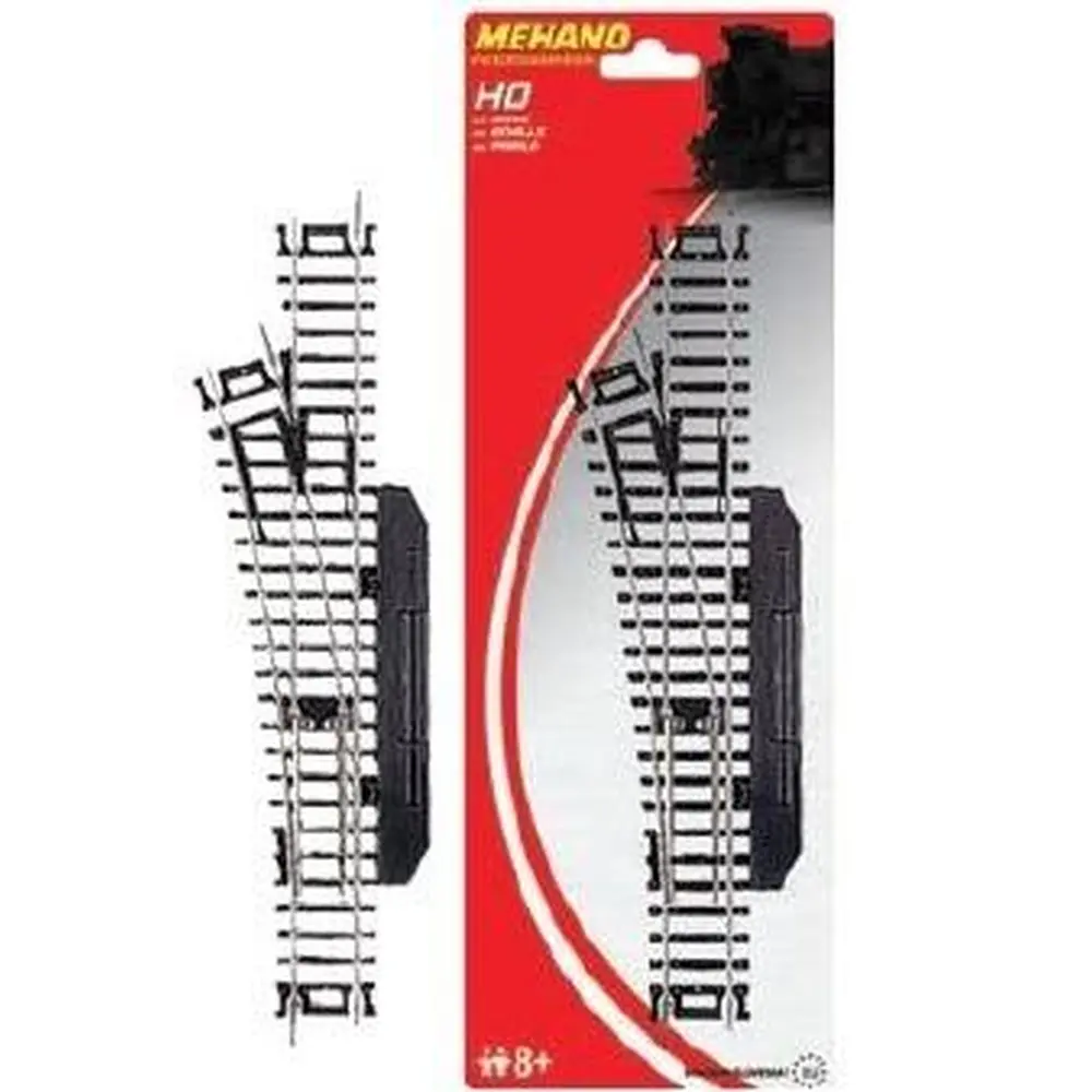 Aiguillage manuel Gauche 30° 457.2/228.6mm Méhano 58282 - F282 | HO 1/87 & Code 100